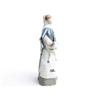 Image 1 : Lladro figure of shepherdess holding a lamb 11" high