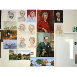 Large quantity of studio pictures by Hugh Evans, mostly famous faces