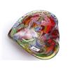 Image 1 : Unusual shell shaped multi coloured glass dish 8" diameter