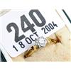 Image 1 : 18ct gold diamond ring set with 10 point diamond