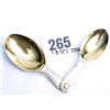 Image 1 : Unusual and fully hallmarked silver gilt folding double medicine spoon of very fine quality with poi