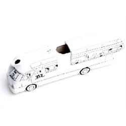 Dutch Regina Delftowit novelty tea pot in form of coach