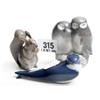 Image 1 : 3 x Royal Copenhagen animals, swallow, owls and squirrel
