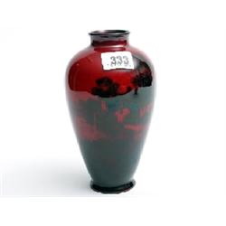 Royal Doulton flambe vase 7" high