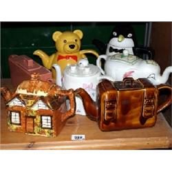 7 x Price and Price Kensington novelty tea pots