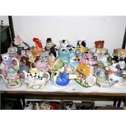 Approx 50 novelty tea pots