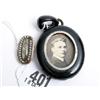 Image 1 : Victorian jet locket and late Georgian mourning brooch