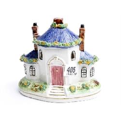 c1930 Staffordshire pottery pastille burner