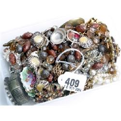 Box of costume jewellery