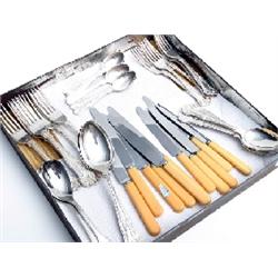 Collection of silver plated flatware
