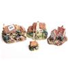 Lilliput Lane cottages, mint and boxed, Porlock Down, Rose Bouquet, Curloss House, Buttermilk Farm