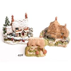 Lilliput Lane cottages, mint and boxed, Frosty Mourning, Wight Cottage, Gertrude's Garden