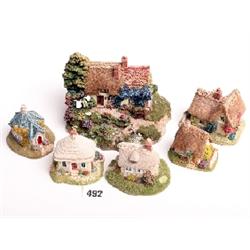 Lilliput Lane cottages, mint and boxed, Summer Days, Little Lupins, Robin's Gate, Farthing Lodge, Wi