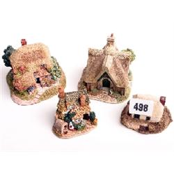 Lilliput Lane cottages, mint and boxed, Kiln Cottage, River View, Cornflower, The Thornery