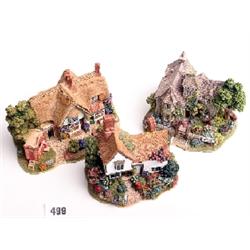 Lilliput Lane cottages, mint and boxed, Sweets and Treats, Parson's Retreat, Lock Ness Lodge