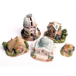 Lilliput Lane cottages, mint and boxed, The Great Equatorial, Buckle My Shoe, Silver Bells, Syon Par