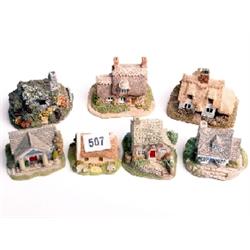 Lilliput Lane cottages, mint and boxed, The Hermitage, Curlew Cottage, Bro Dawel, Purbeck Stores, We
