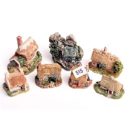 Lilliput Lane cottages, mint and boxed, Finchinfields, Comfort Cottage, Daisy Cottage, St. Govan's C