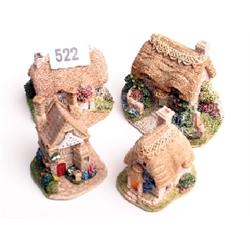 Lilliput Lane cottages, mint and boxed, Amberley Rose, Button Down, Campden Cot, Wren Cottage