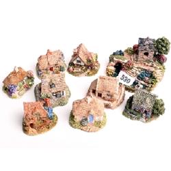 Lilliput Lane cottages, mint and boxed, Queen Alexandra's Nest, Free Range, Fuchsia, Tanners, Sweet