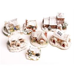 Lilliput Lane cottages, mint and boxed, Ice To Meet You, Chill Out, Ring O'Bells, The Vicarage, Cran