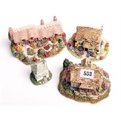 Lilliput Lane cottages, mint and boxed, Peven Leigh, Creel,The Stonemason, Anne Hathaway