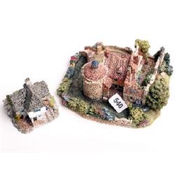 Lilliput Lane limited edition cottage Scotney Castle and Moonlight Cove