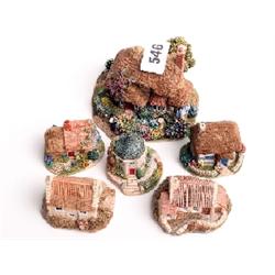 Lilliput Lane cottages, mint and boxed, Star Gazers, Bottle Of Cheer, Finders Keepers, Bumble Bee, I