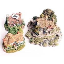 Lilliput Lane cottages, mint and boxed, Mrs Pinkerton Post Office, Camomile Lawn, Convent In The Woo