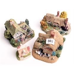 Lilliput Lane cottages, mint and boxed, Cherry, Bobby Blue, Bargate Cottage Tea Room, Orchard Farm