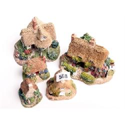Lilliput Lane cottages, mint and boxed, Cradle, New Forrest Teas, Nightingale, Otter Reach, Welford