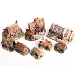 Lilliput Lane cottages, mint and boxed, Micklegate Antiques, Bird-Lid Bottom, Finders Keepers, Gulls