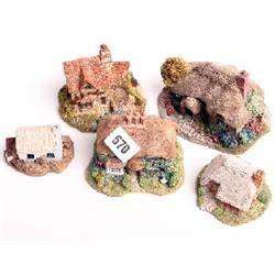 Lilliput Lane cottages, mint and boxed, Rustlings, Harriet, Victoria, Strawberry, Donegal