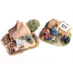 Lilliput Lane cottages, mint and boxed, Cider Apple, Gardeners Cottage