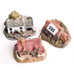 Lilliput Lane cottages, un-boxed, Bayview, Brock Bank, Brecon Bach