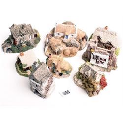 Lilliput Lane cottages, un-boxed, Vally Kerne Croft, Hellmere, Bramble, Gullivers Gate, The Briory,