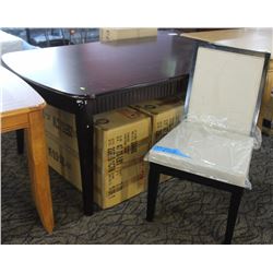 ESPRESSO TABLE WITH 8 MILLCROFT CHAIRS