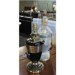 LOT OF 2 TANGO LAMPS NO SHADES