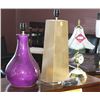 Image 1 : LOT OF 2  ASSORTED LAMPS, NO SHADES