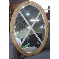 PAVOA NATURAL HAND PAINTED MIRROR