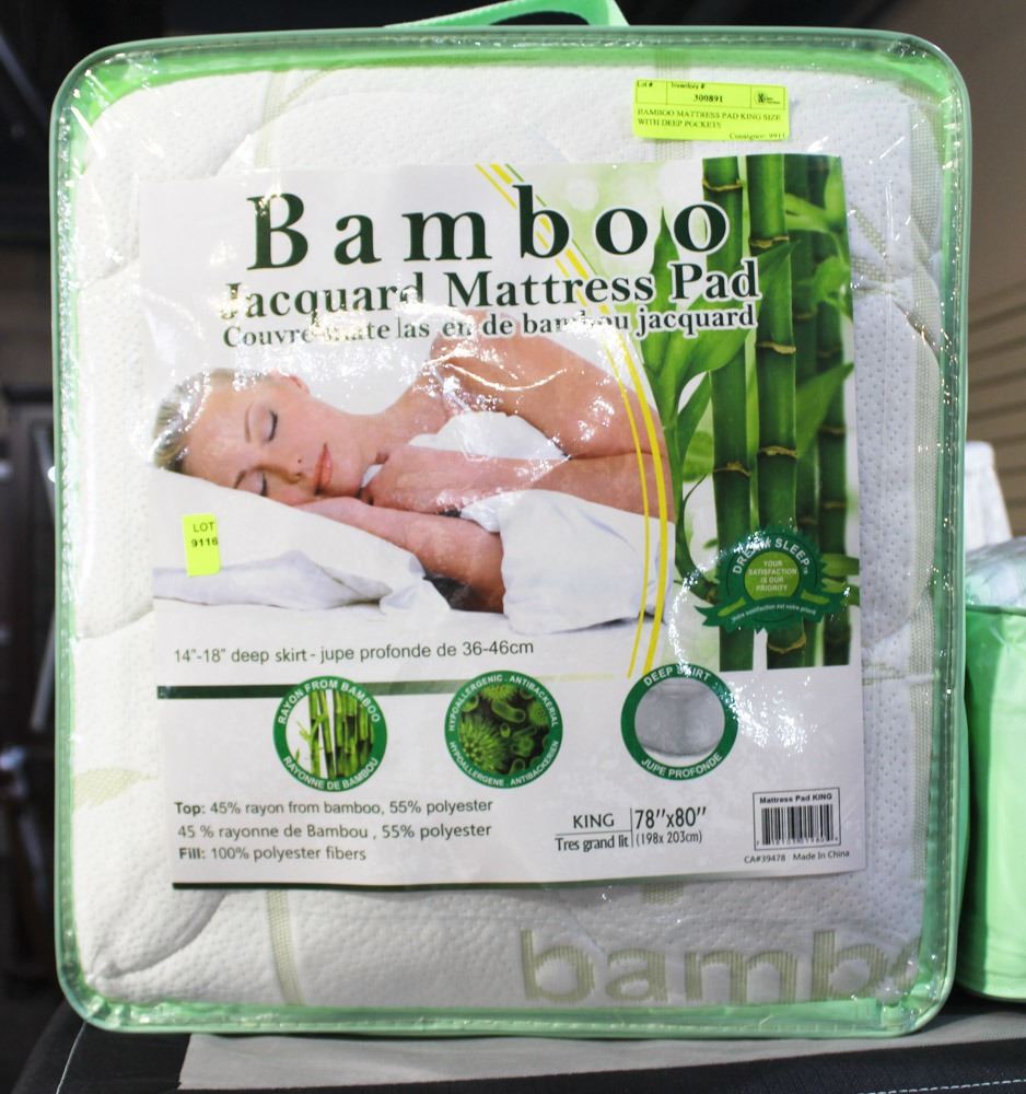BAMBOO MATTRESS PAD KING SIZE WITH DEEP POCKETS