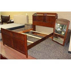 PIRATES COLLECTION BOOKCASE DOUBLE BED W/ MIRROR