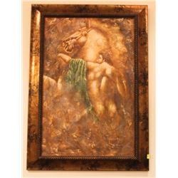 HORSE AND MAN PAINTING