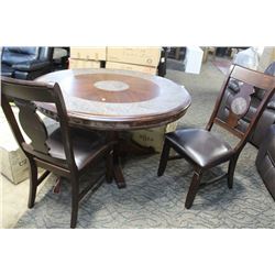 BERKLEY ROUND DINING TABLE WITH 8 CHAIRS