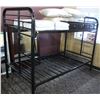 Image 1 : KRANO SINGLE, SINGLE BLACK BUNK BED