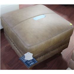 CABREILA LEATHER OTTOMAN