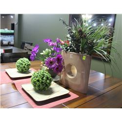 LOT OF 9 ASSORTED DECORATIVE PIECES