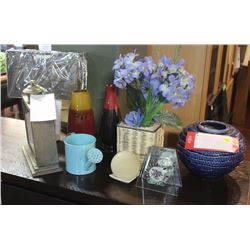 LOT OF 10 ASSORTED DECORATIVE PIECES