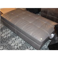 GREY RECTANGULAR OTTOMAN