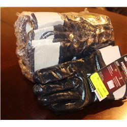 ONE DOZEN OF LARGE BLACK HORIZON COATED GLOVES